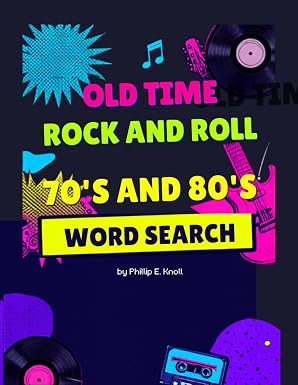 Old Time Rock and Roll 70s 80s Word Search book cover